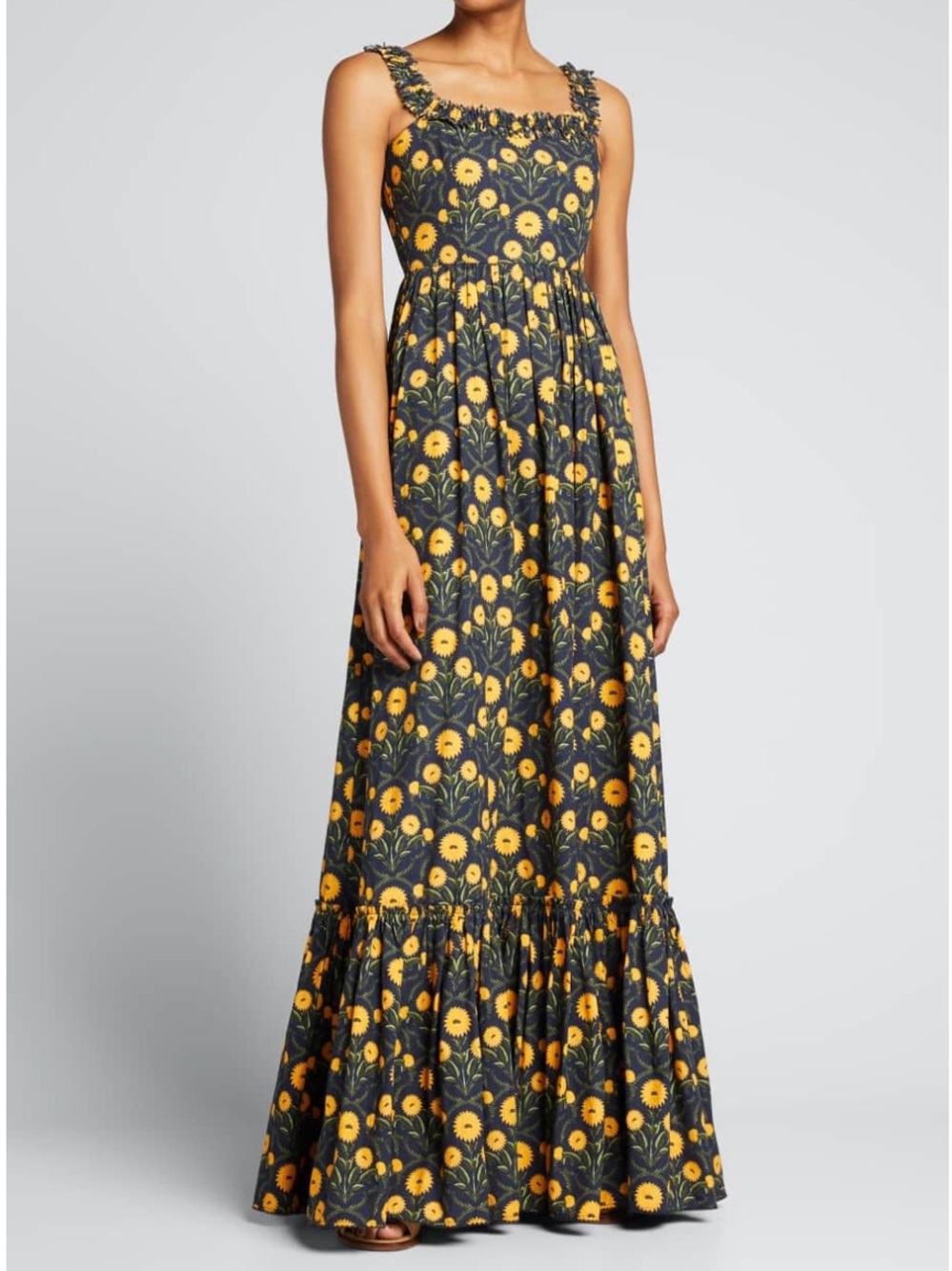 Agua by Agua Bendita Achiote Maxi Dress in Small, NWT, Poplin, GORGEOUS 🩷❤️🪻 - Picture 2 of 9